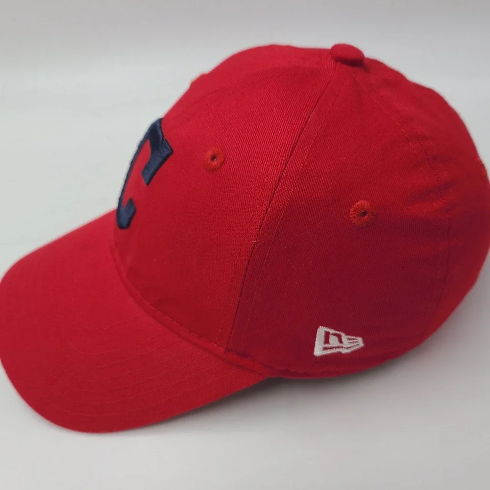 Women Cleveland Indians Hat Strapback New Era 9Forty Red Blue‎ MLB Baseball Logo
